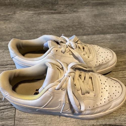 Nike Court Vision Athletic Shoes Women's 8M White CD5434-100 Tennis Leather - Bild 4 von 8