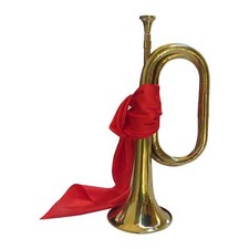 Brass Standard Trumpet Blowing Bugle Cavalry Trumpet for Exercise Show