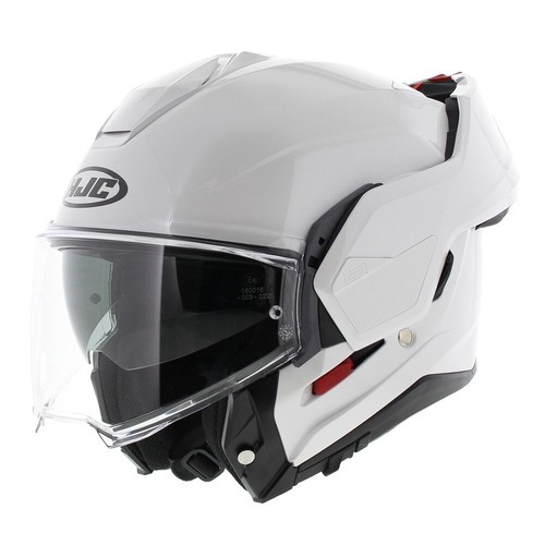 HJC I100 Modular Helmet Pearl White - Picture 3 of 9