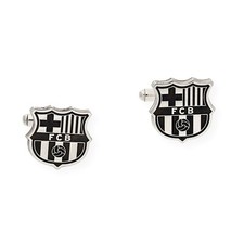 Gemelos Futbol FC Barcelona Hombre Plata de Ley 925