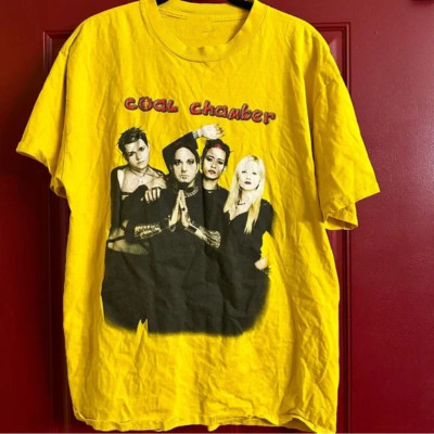 Coal Chamber 1999 Tour  BAND Tour Gift for Fan S to 5XL Yellow T-Shirt GC1415