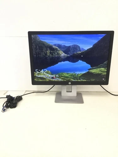HP EliteDisplay E242 24" Widescreen LCD Monitor w/ Stand & VGA Cable FREE SHIP