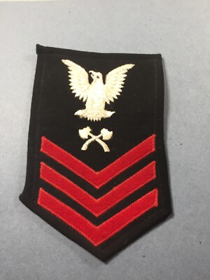 vtg. US Navy - Carpenter's Mate 1st class (male size) patch Dated 1944 ...