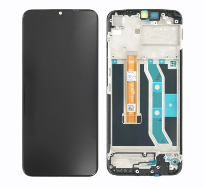 Realme C25Y RMX3268 RMX3265 LCD Display Touchscreen Bildschirm Rahmen Schwarz