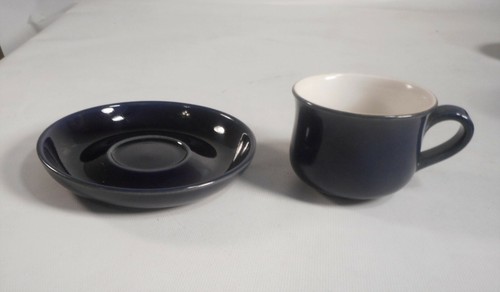 Vintage DENBY LANGLEY "Potpourri Blue" Coffee-Tea Cup & Saucer ENGLAND - Picture 11 of 12