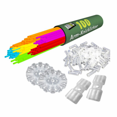 5000 Premium Arm-Knicklichter - KNIXS 6 Farbmix 205 X 5 Mm Mit 2D