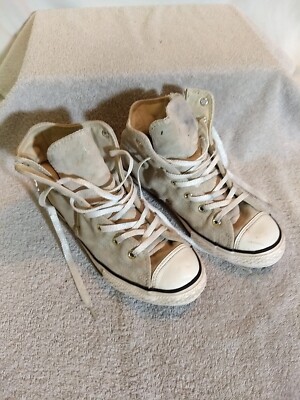 Converse Junior Chuck Taylor Gray/Silver High Top Sneakers, Size