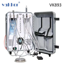 Portable Dental Unit System with compressor built-in LED Scaler & Curing light