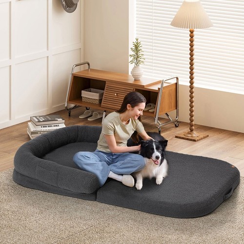 Pet Dog Calming Bed Cat Sofa Beds Removable Washable Mat Waterproof Linner Warm - Picture 251 of 462