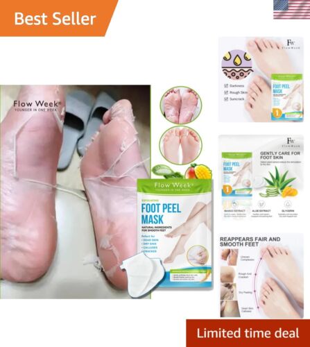 Foot Peel Mask, Exfoliating Peel Off Calluses Dead Skin Callus Remover Dry Cr...
