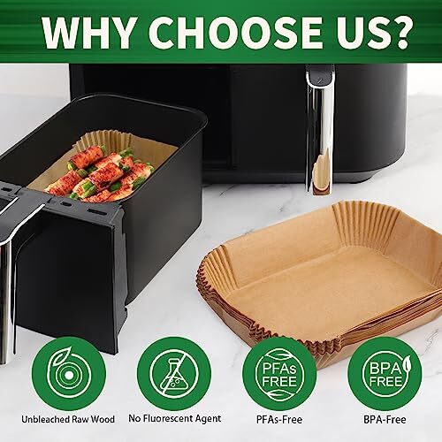 Air Fryer Liner Disposable for Ninja Air Fryer 8.07