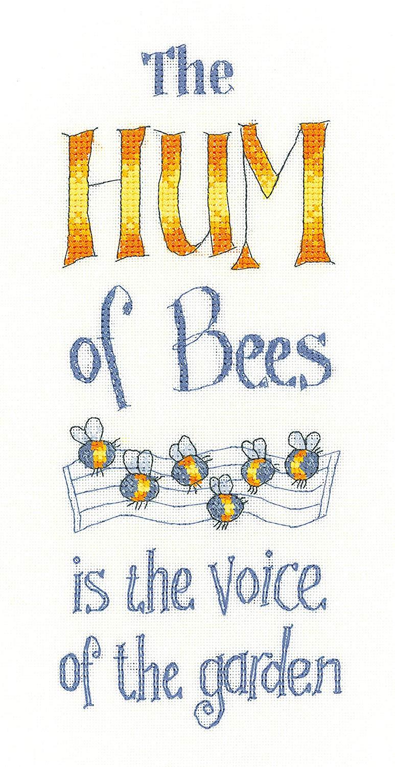 Heritage Crafts Peter Underhill Cross Stitch Kit - The Hum Of Bees