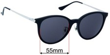 SFx Replacement Sunglass Lenses fits Ray Ban RB4334D - 55mm Wide