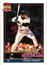 1991 Topps Frank Thomas #79 2nd Year Card White Sox HOF NrMt+++ Free Shipping