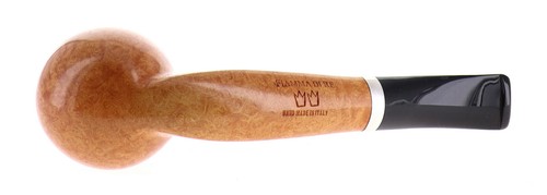 Pipa FIAMMA DI RE 2 CORONE ♛♛ liscia chiara shape half bent apple - Picture 5 of 10