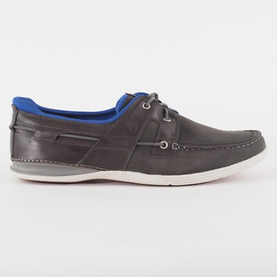 Herren Timberland Earthkeepers 2 Eye 5462A Grau Leder Schnürschuhe Leger Bootsschuhe