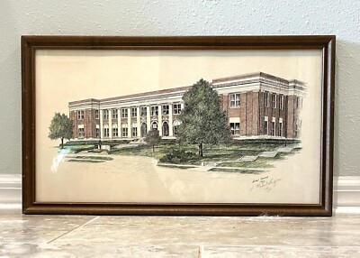Michael Hargrove Armco Steel Corporations Etched Watercolor Print Pencil SIGNED