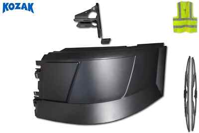 Bumper Corner No Fogs Plastic w/Bracket Left Compatible with Volvo VNL 2004-2015
