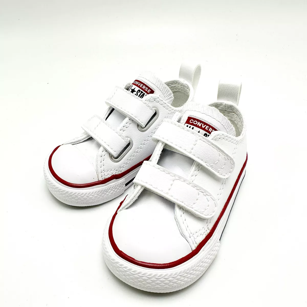 NEW Toddler CONVERSE Chuck Taylor All Star Easy On Leather White 748653C