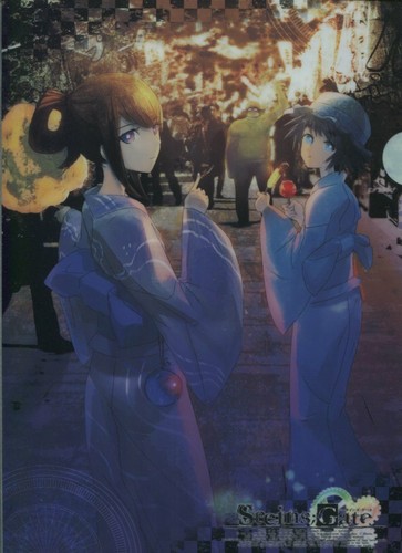 cartella archivio trasparente Steins;Gate anime movic Makise Kurisu Shiina Mayuri - Foto 1 di 2