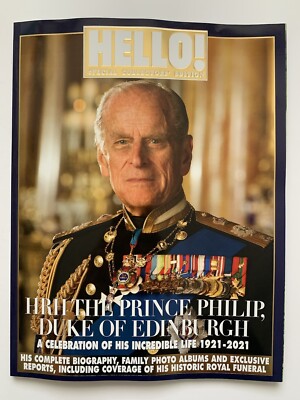 PRINCE PHILIP DUKE OF EDINBURGH / ROYAL FAMILY UK HELLO TRIBUTE MAGAZINE 2021