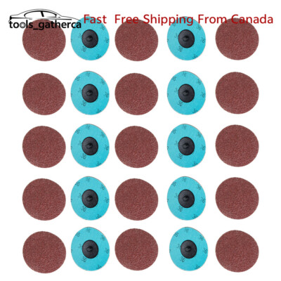 25PCS 3 inch 36 Grit Aluminum Oxide Roll Lock Die Grinder Sanding Grinding Disc