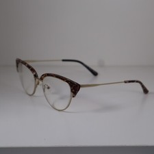 EYEBUYDIRECT ESSENTIAL Leopard Print Gold Eyeglasses Frames 54-17-140mm