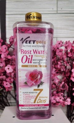 Veet Gold Rose Oil Body Repair & Glowing Oil Super Oil 1000ml 