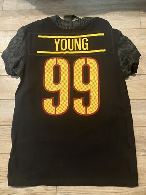 Chase Young Washington Commanders NFL Nike OnField Black Vapor