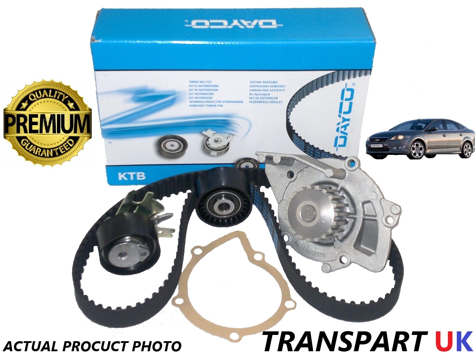*FORD KUGA 2.0 TDCi 16V DIESEL 20082010 TIMING BELT KIT WATER PUMP O.E