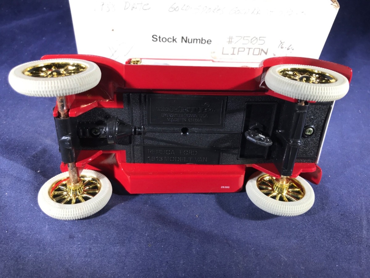 D3-59 ERTL 1:25 SCALE BANK - 1913 MODEL T VAN - LIPTON TEA D3-59 ERTL 1:25 SCALE BANK - 1913 MODEL T VAN - LIPTON TEA