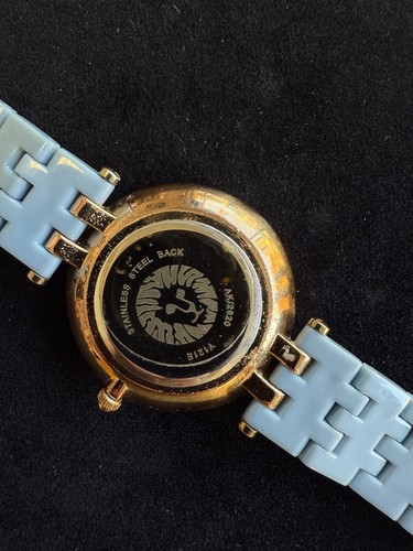 AK12620 Anne Klein Women's Watch Acrylic Bracelet Powder Blue Color Cubic Bezel - Bild 4 von 8