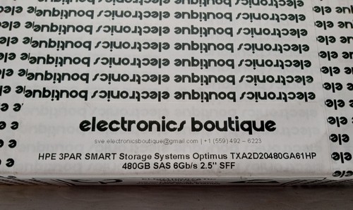 HPE 3PAR Smart Storage Systems Optimus TXA2D20480GA61HP 480GB SAS 6Gb/s 2.5" SFF - Picture 2 of 5