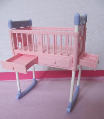HAPPY FAMILY Pregnant Barbie Midge Doll~3 in1 KRISSY BABY BED CRIB ROCKER CRADLE