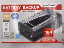 CYBERPOWER AVRG750LCD AVR 750VA 450W 12 OUTLETS INTELLIGENT LCD UPS SYSTEM