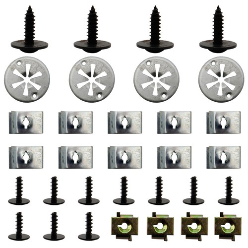32x KFZ Unterfahrschutz Befestigungs Für Audi VW Golf Einbausatz Clips Schrauben - Bild 2 von 4