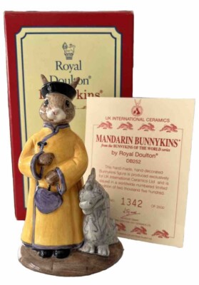 Royal Doulton - Mandarin Bunnykins DB252 LIMITED EDITION + COA UK Made