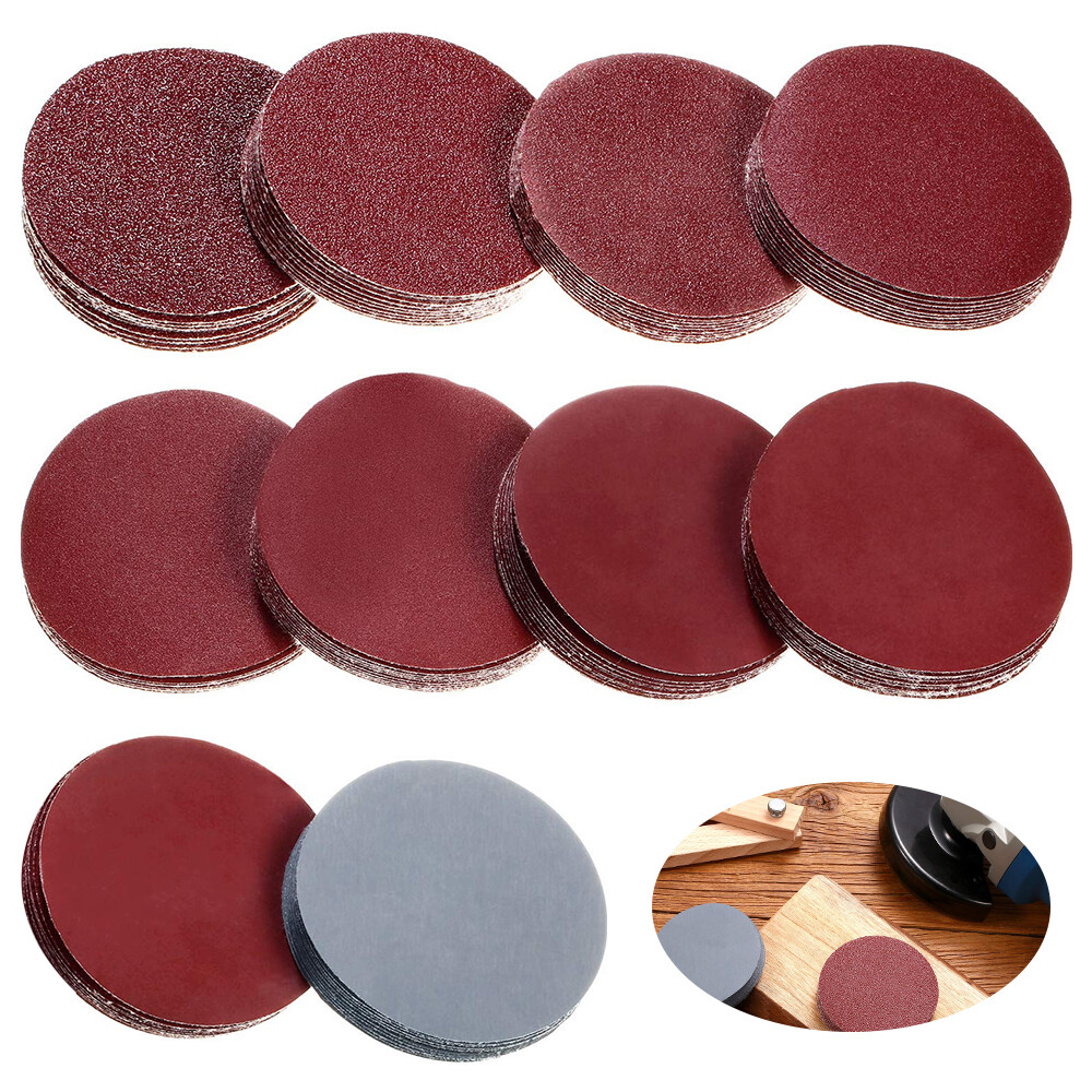 100x inch Sanding Discs 80-3000 Grit for Drill Wet Dry Hook Loop - Main Image