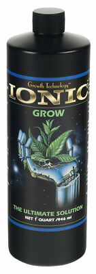 Growth Technology Ionic Grow Hydrodynamics Nutrient - 1 Quart