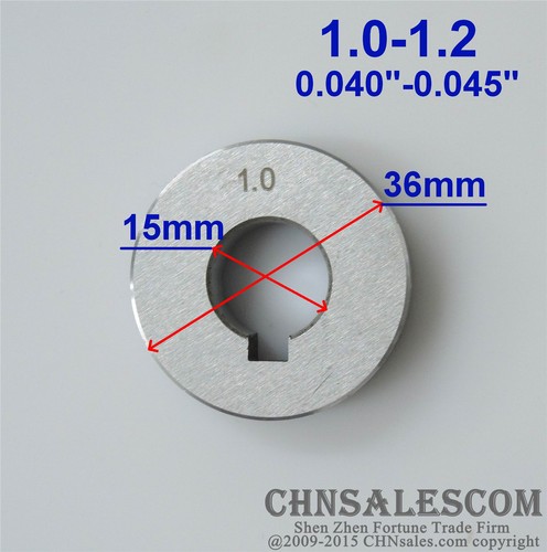 Wire Feed Double Drive Roller 0.6 0.8 0.9 1.0 1.2mm OD:36mm ID:15mm W:11mm - Picture 15 of 20