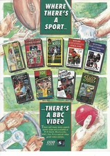 BBC Video media epherma Advertisment  sports tape Golf Rugby Motor Sport etc