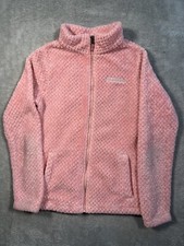 Columbia Girls Size Large Pink Sherpa Jacket Fireside Sherpa Full Zip