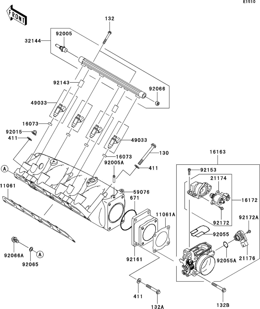 ULTRA250X'08 OEM (Throttle) THROTTLE-ASSY,AC60 Used [K6239 ULTRA250X'08 OEM (Throttle) THROTTLE-ASSY,AC60 Used [K6239
