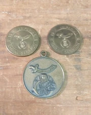 Lot Of 3 Shriners Masonic Tokens/Tag Daughters Of The Nile 1969 Seattle