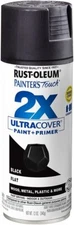 Rust-Oleum 334020 Painter's Touch 2X Ultra Cover Spray Paint, 12 oz, Flat Black