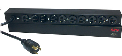 APC AP9564 Basic PDU 1U 20A 120V (10) 5-20 L5-20P