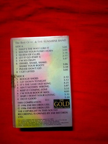 KC And The Sunshine Band The Best Of RARE Cassette tape INDIA Clamshell 1997 - Picture 3 of 4