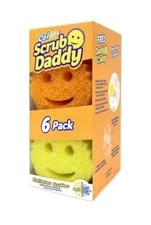 Scrub Daddy 6 Scrub Daddies 1 Daddy Caddy Variety Pack Polymer Foam Sponge New
