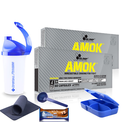 150,8 /Kg ++ 2 x Olimp AMOK à 60 Kapseln (2 Packungen!) ++