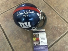 Alex Webster Signed Autographed New York Giants Mini Helmet, Pro Bowl Dec'd 2012